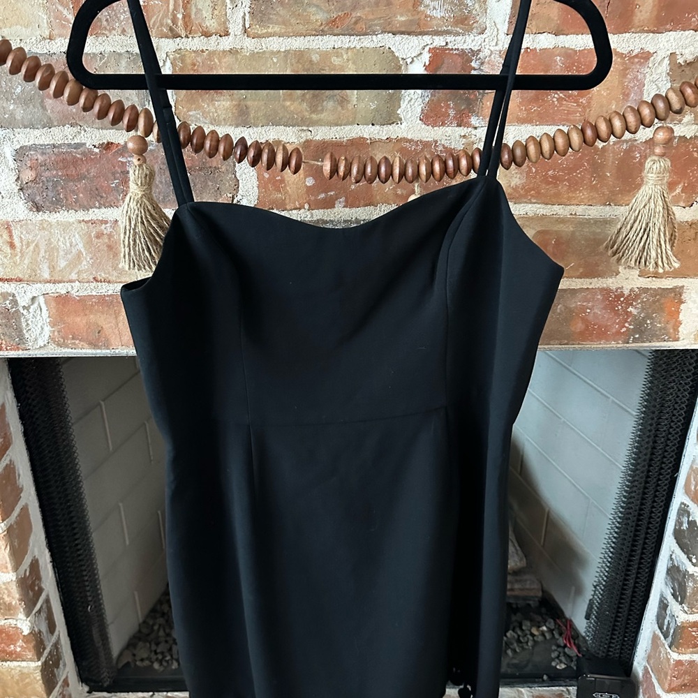 French Connection Black Spaghetti Strap Dress